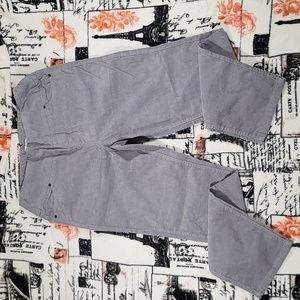 NWOT Coldwater Creek Pull On Gray Corduroy Pants 12